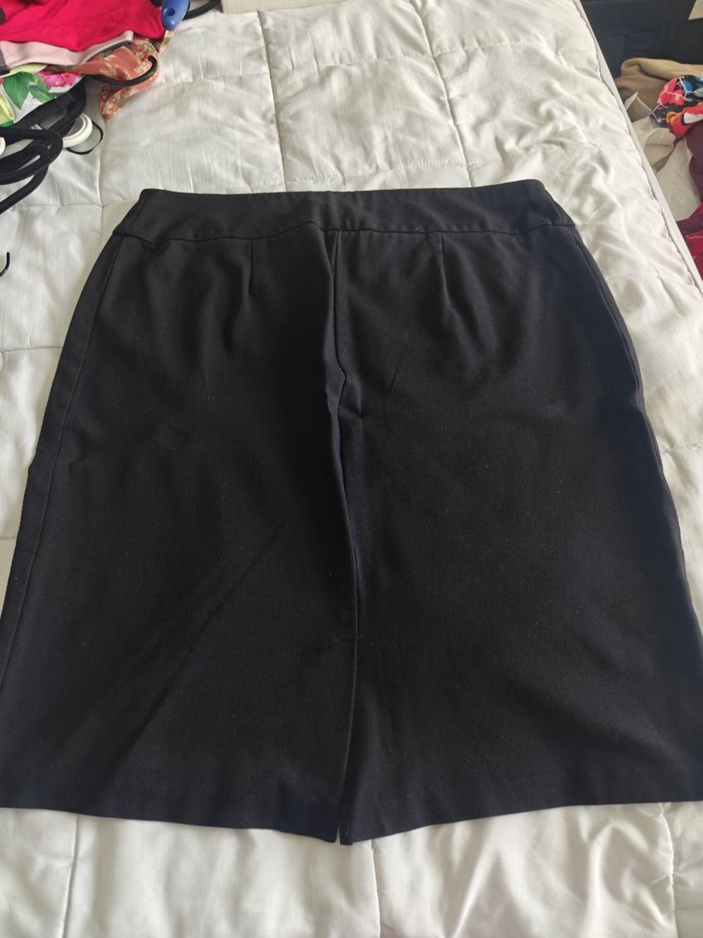 Ashley Stewart Black High-Waist Stretch Skirt
